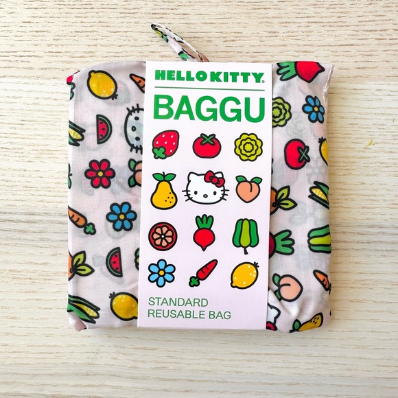 🍎BAGGU STANDARD Hello Kitty Icons Reusable Tote Bag - Picture 6 of 11